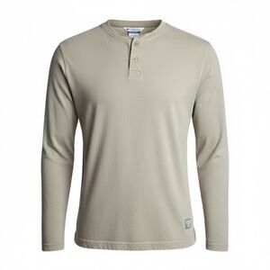 Columbia Sweater Mens XXL Tan V-Neck Long Sleeve Stretch - Pre-owned Big & Tall